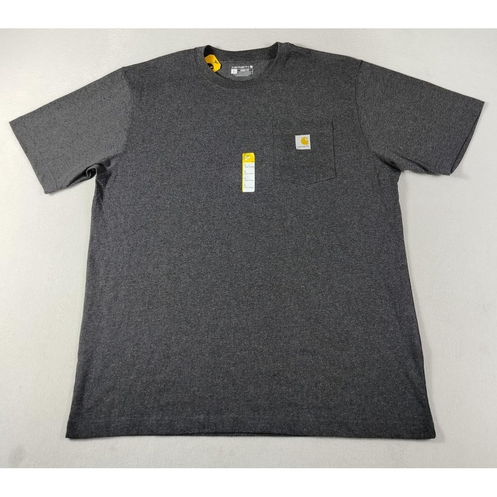 Carhartt Shirt Mens Large Gray Loose Fit K87 Pocket Tee Workwear‎ Tagless Casual